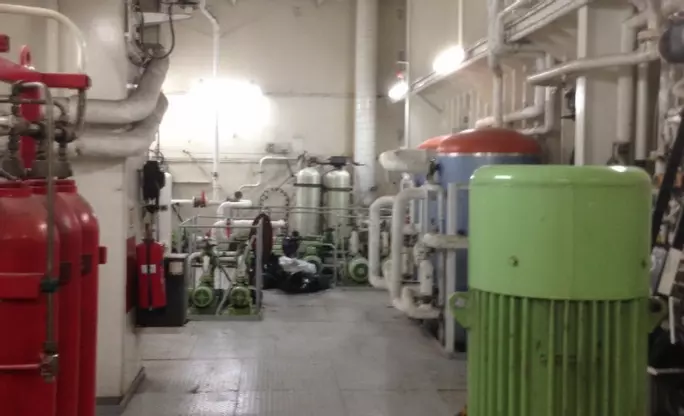 This commercial Softener on a P&O Ferry